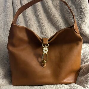 Dooney and Bourke Florentine Logo Lock in Natural